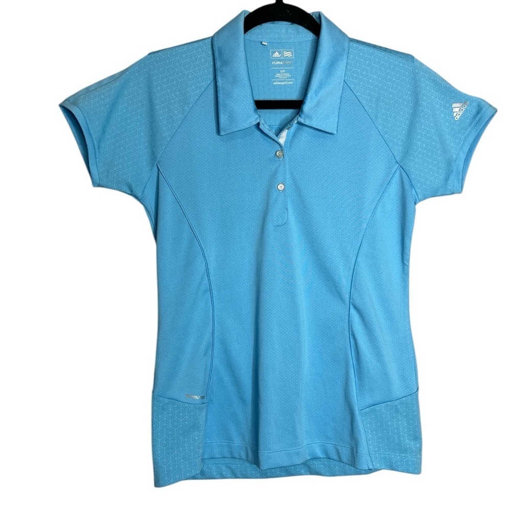 Adidas Formotion ClimaCool Light Blue Golf Polo shirt size S